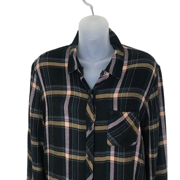 Rails Hunter Plaid Button Down Shirt Size M - Picture 3 of 7